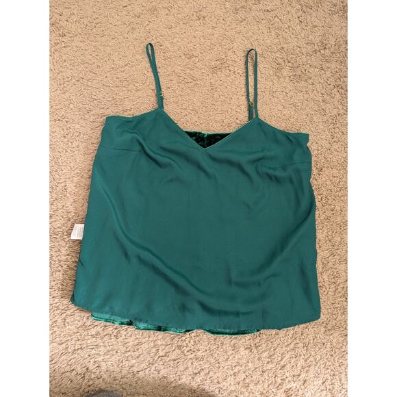J.Crew Peplum Top Womens Sz 0 Kelly Green Velvet Burnout Silk Whimsigoth Fairy - Picture 5 of 8